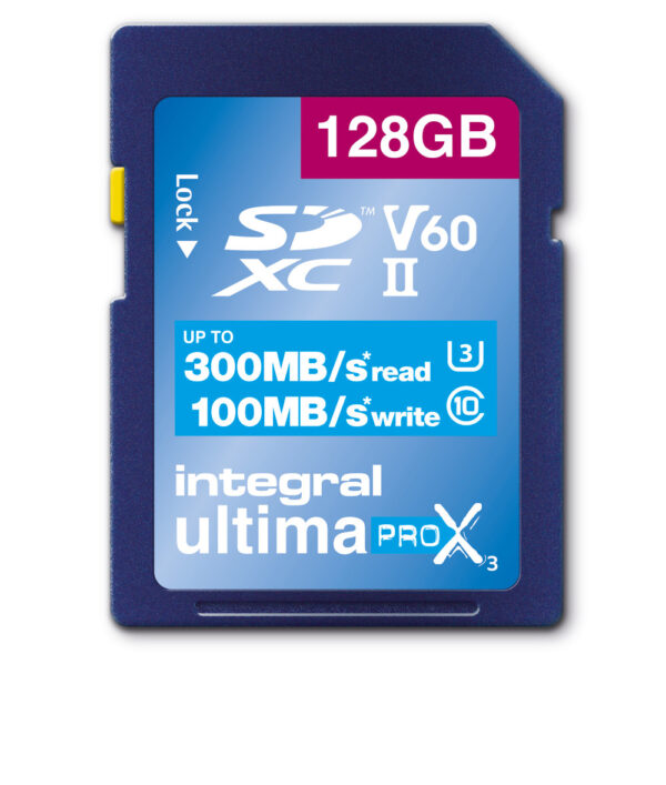 INTEGRAL SD 128 GB Classe 10 300MB/S-100MB/S - V60