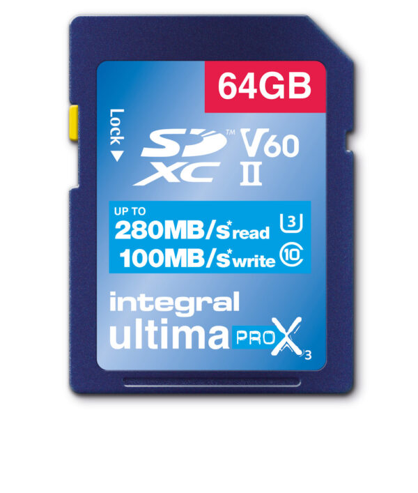 INTEGRAL SD 64 GB Classe 10 280MB/S-100MB/S
