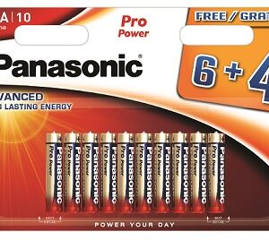 LR03PPG/10BW ministilo Pro Power Panasonic Blister da 6+4