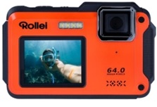 Rollei Sportsline 64 Selfe Orange kit con Micro SD 64GB