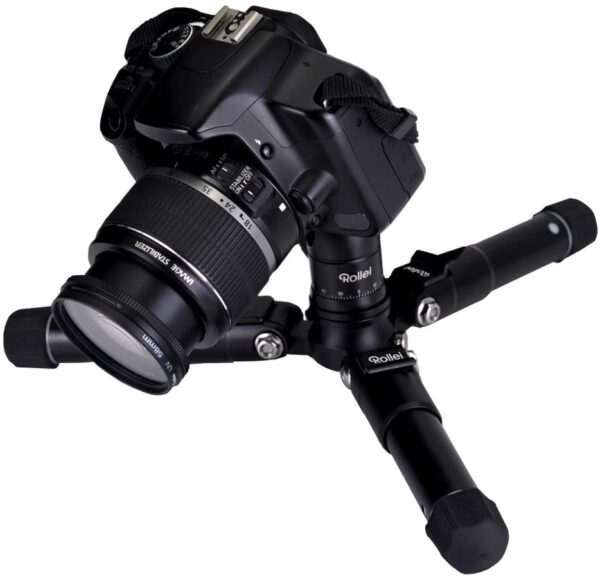 Rollei Treppiede Compact Traveler Mini M1 black + Supporto - immagine 2