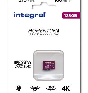 INTEGRAL micro SD 128 GB classe 10 210/180MBS