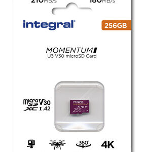 INTEGRAL micro SD 256 GB classe 10 210/180MBS