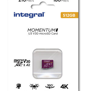 INTEGRAL micro SD 512 GB classe 10 210/180MBS
