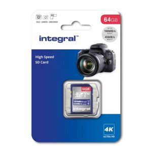 INTEGRAL SD 64 GB Classe 10 100/45MB V30