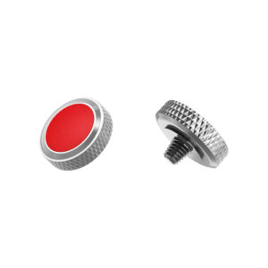 JJC Pulsante di Scatto in Pelle Rosso